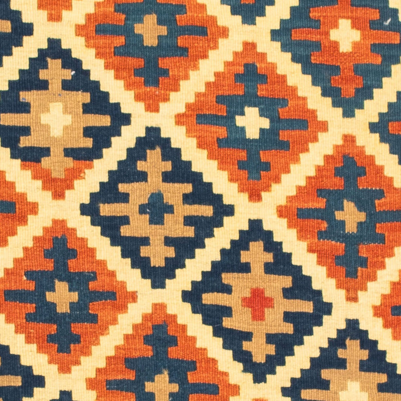 Kelim-tæppe - orientalsk firkantet  - 100 x 100 cm - beige