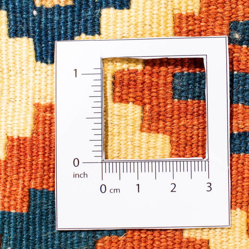 Kelim-tæppe - orientalsk firkantet  - 100 x 100 cm - beige
