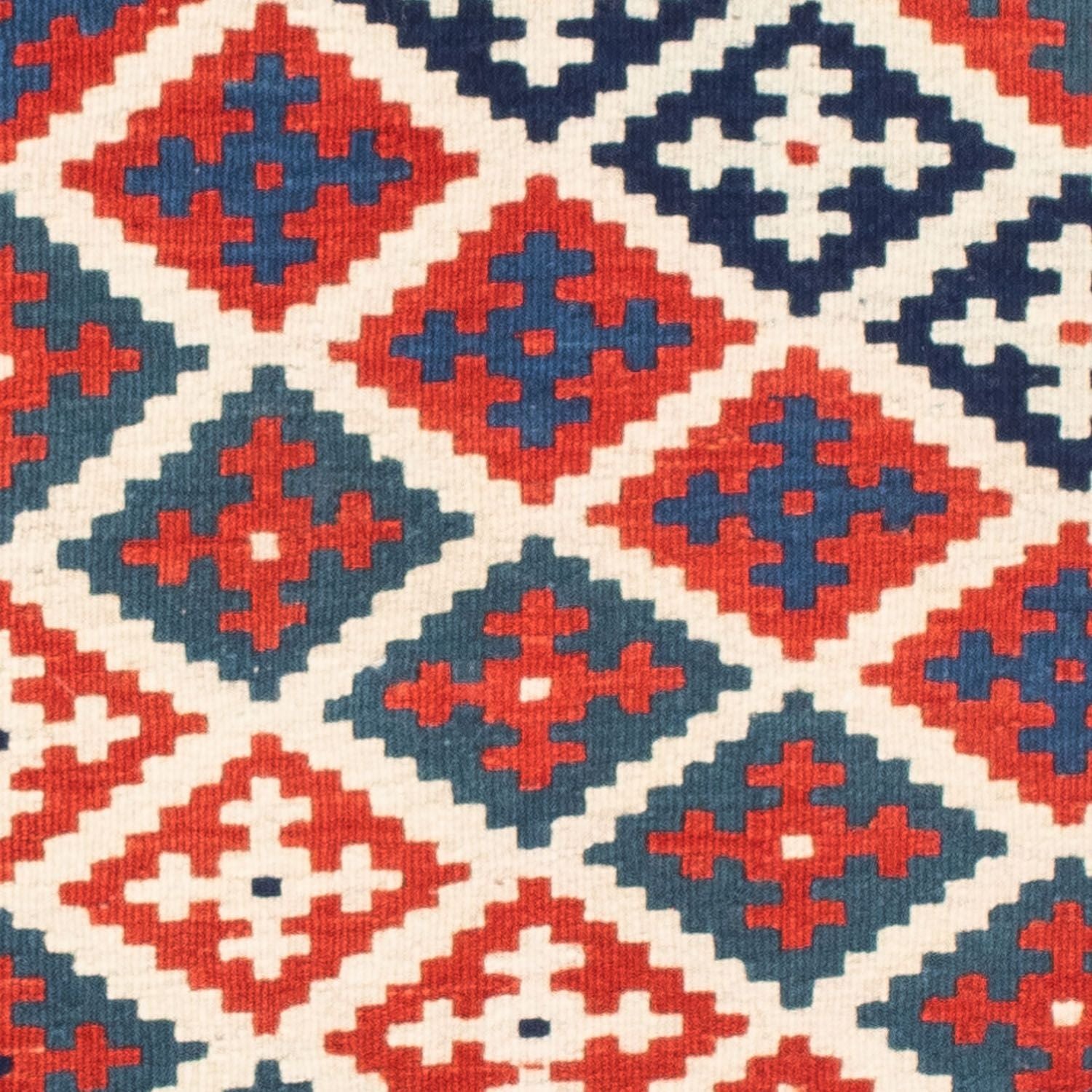 Kelim-tæppe - orientalsk firkantet  - 104 x 100 cm - flerfarvet