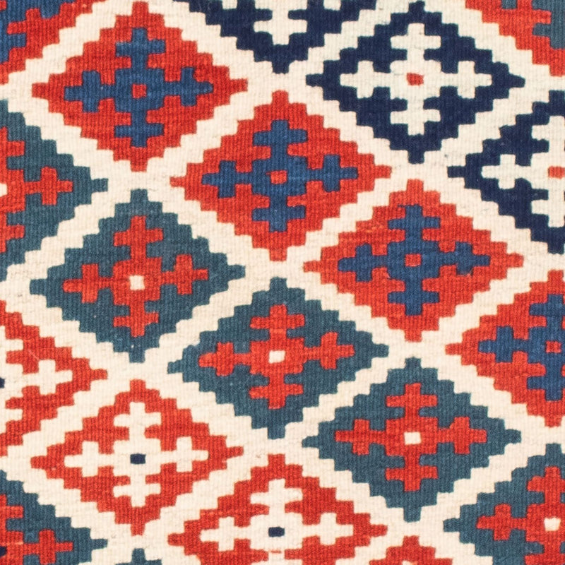 Kelim-tæppe - orientalsk firkantet  - 104 x 100 cm - flerfarvet