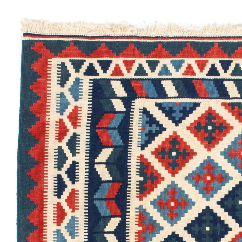 Kelim-tæppe - orientalsk firkantet  - 100 x 100 cm - beige