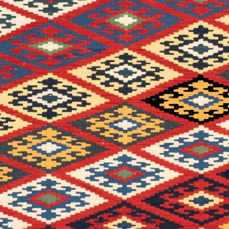 Kelim-tæppe - orientalsk firkantet  - 104 x 103 cm - flerfarvet