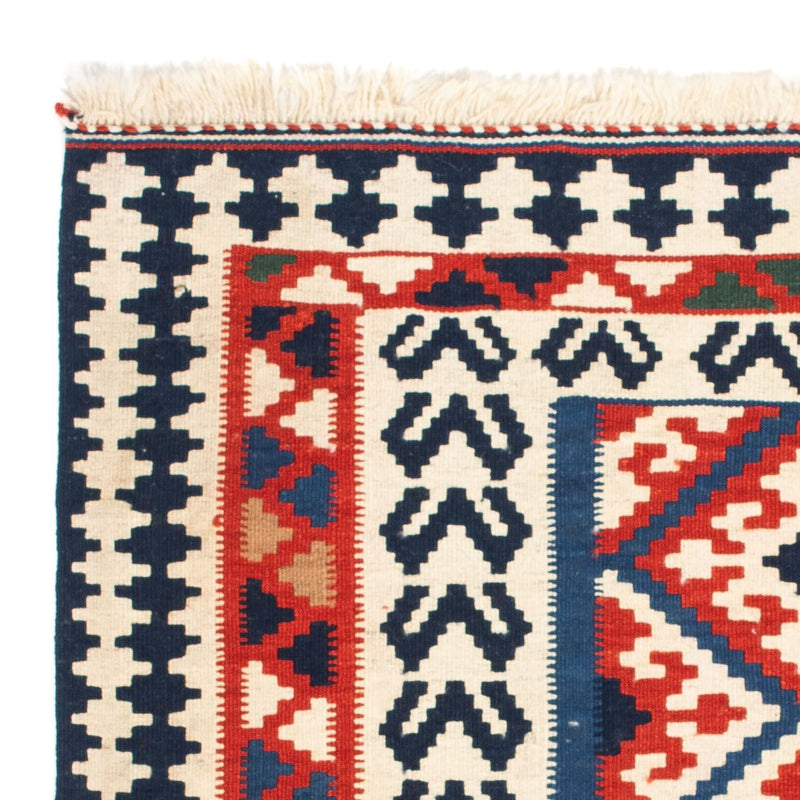 Kelim-tæppe - orientalsk firkantet  - 102 x 96 cm - flerfarvet