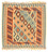 Kelim-tæppe - orientalsk firkantet  - 103 x 100 cm - beige
