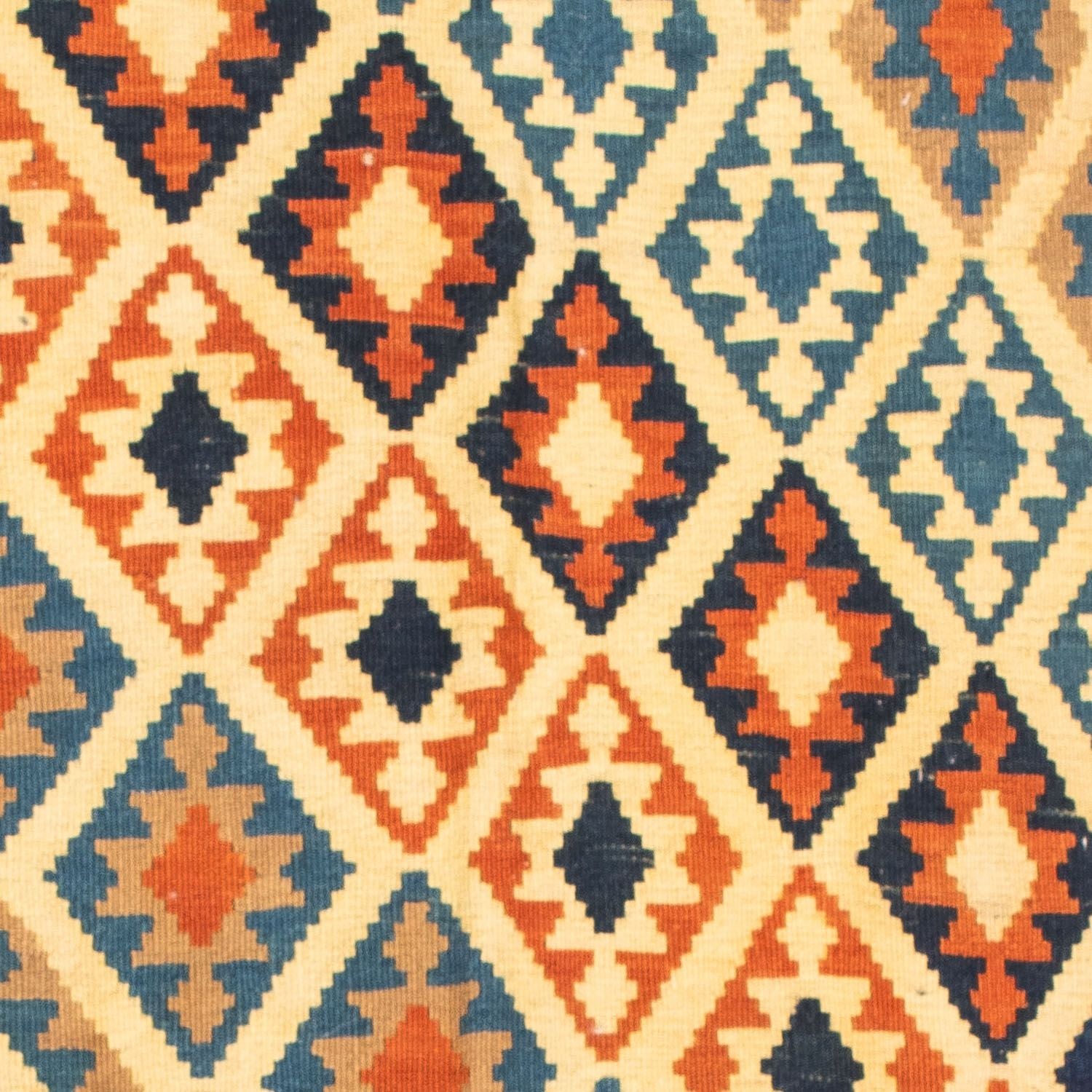 Kelim-tæppe - orientalsk firkantet  - 103 x 100 cm - beige