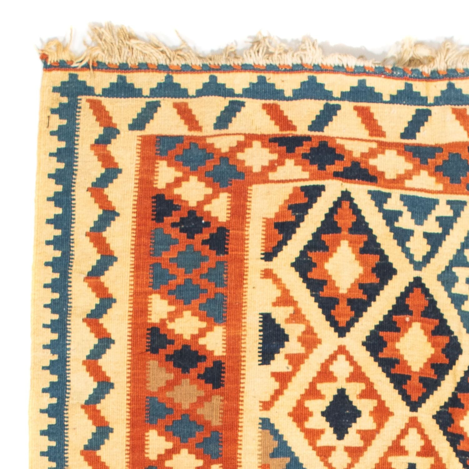 Kelim-tæppe - orientalsk firkantet  - 103 x 100 cm - beige