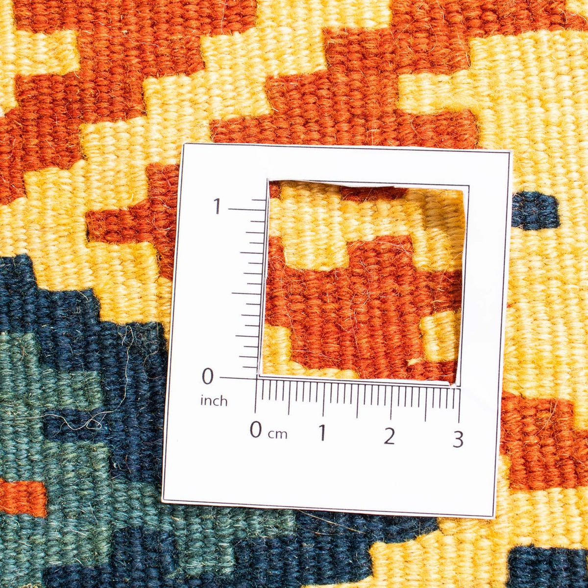 Kelim-tæppe - orientalsk firkantet  - 102 x 101 cm - flerfarvet