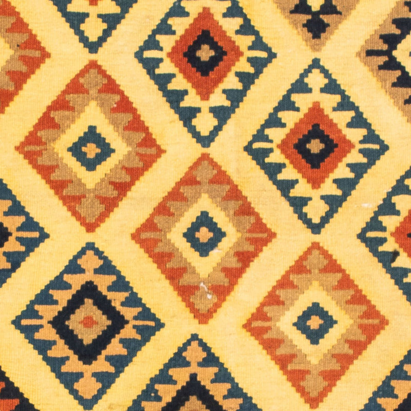 Kelim-tæppe - orientalsk firkantet  - 103 x 100 cm - beige