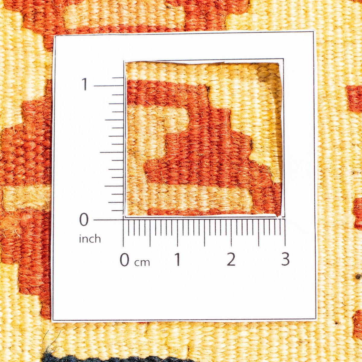 Kelim-tæppe - orientalsk firkantet  - 103 x 100 cm - beige