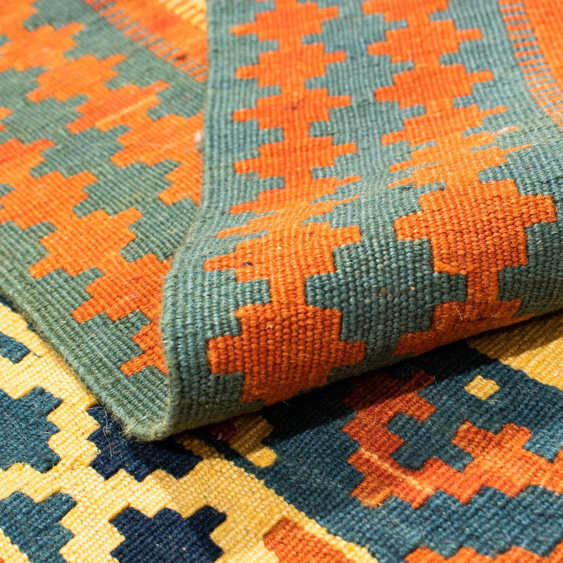 Kelim-tæppe - orientalsk firkantet  - 100 x 97 cm - beige