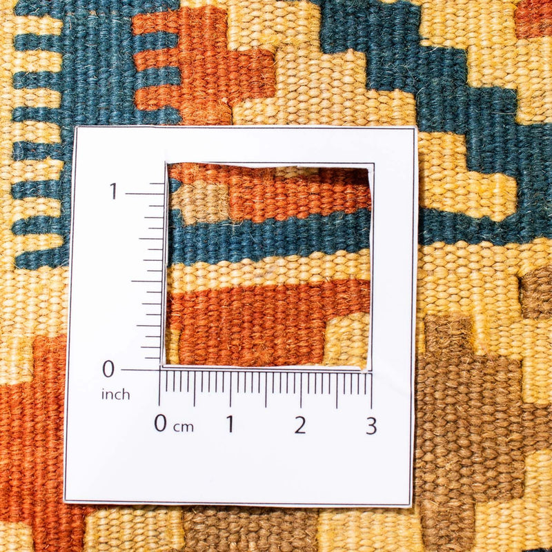 Kelim-tæppe - orientalsk firkantet  - 100 x 97 cm - beige