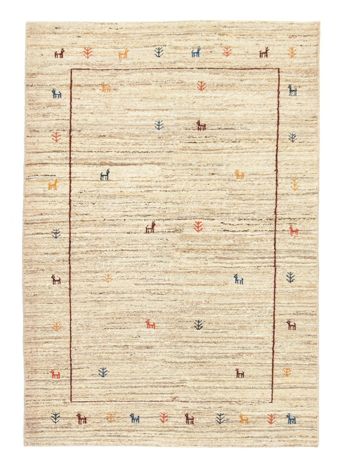 Gabbeh-tæppe - Persisk - 174 x 121 cm - beige