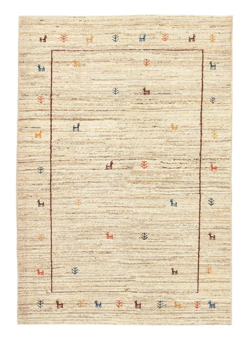Gabbeh-tæppe - Persisk - 174 x 121 cm - beige
