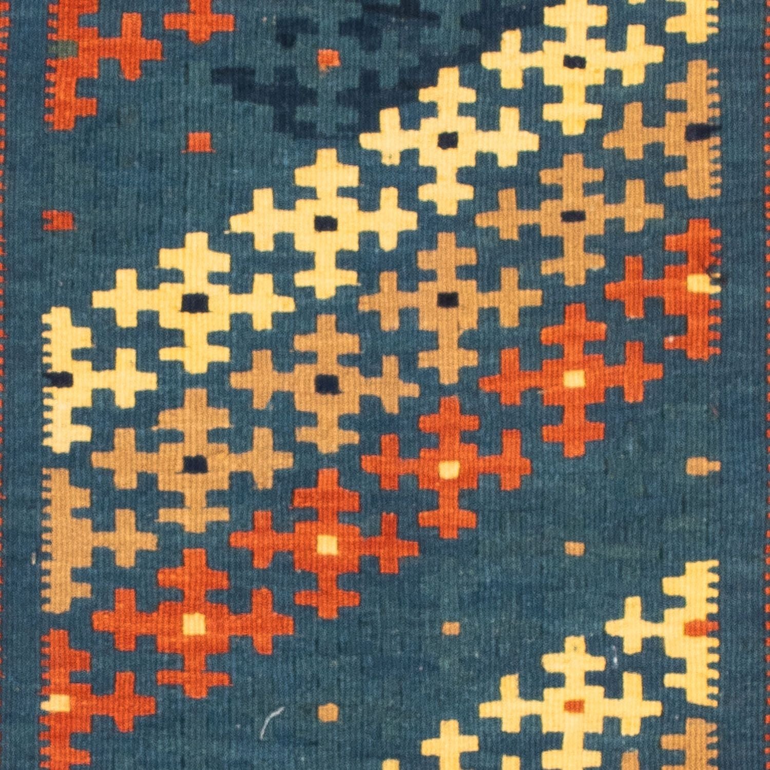 Kelim-tæppe - orientalsk firkantet  - 105 x 100 cm - flerfarvet