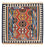 Kelim-tæppe - orientalsk firkantet  - 105 x 103 cm - rød