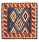 Kilim Fars Tæppe 100x98cm