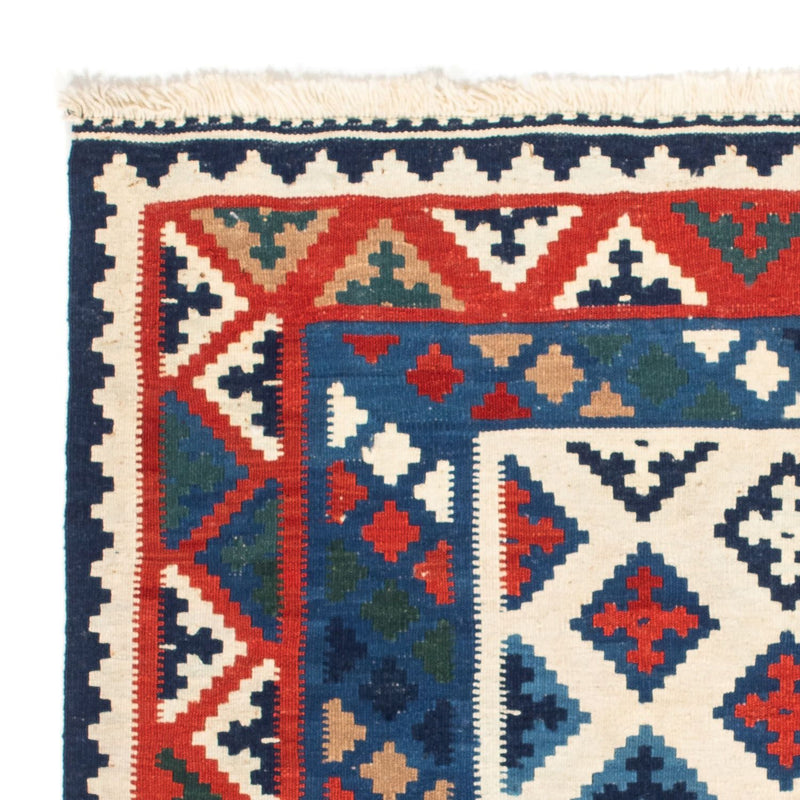 Kelim-tæppe - orientalsk firkantet  - 104 x 102 cm - flerfarvet