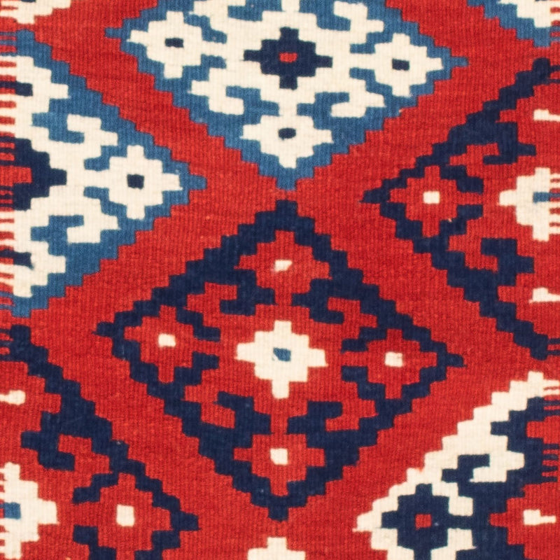 Kelim-tæppe - orientalsk firkantet  - 103 x 103 cm - flerfarvet