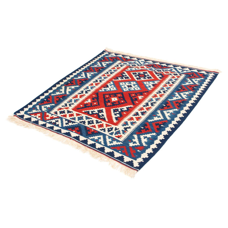 Kelim-tæppe - orientalsk firkantet  - 103 x 103 cm - flerfarvet