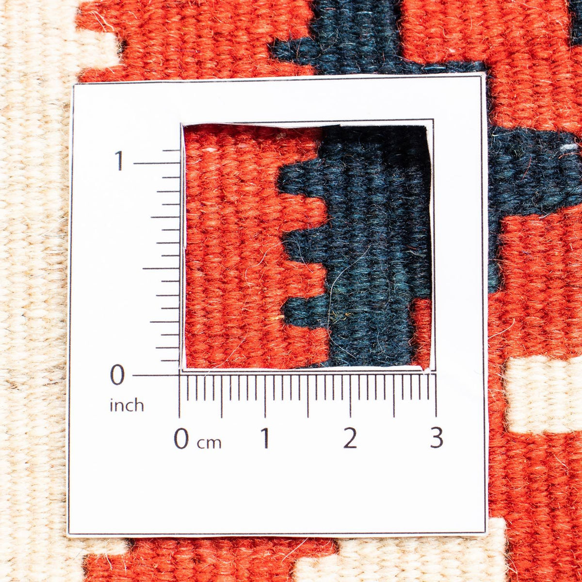 Kelim-tæppe - orientalsk firkantet  - 104 x 103 cm - flerfarvet