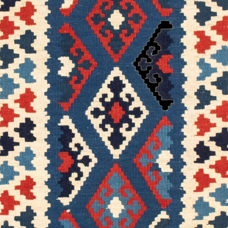 Kelim-tæppe - orientalsk firkantet  - 102 x 102 cm - flerfarvet