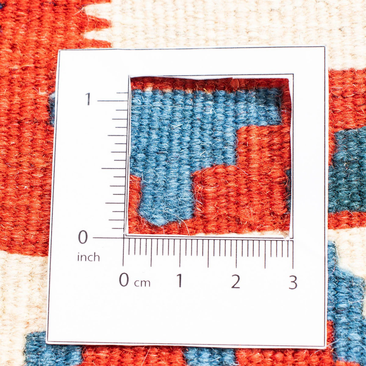 Kelim-tæppe - orientalsk firkantet  - 104 x 102 cm - beige