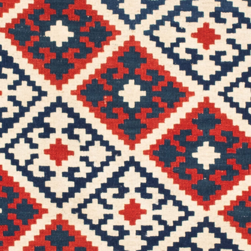 Kelim-tæppe - orientalsk firkantet  - 103 x 102 cm - beige