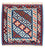 Kelim-tæppe - orientalsk firkantet  - 104 x 101 cm - blå