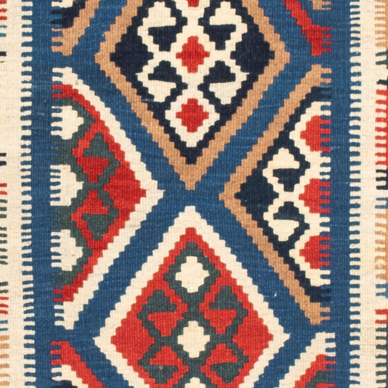 Kelim-tæppe - orientalsk firkantet  - 104 x 99 cm - rød
