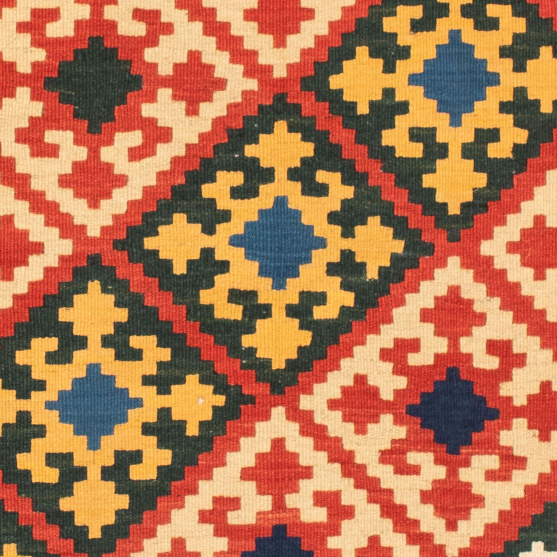 Kelim-tæppe - orientalsk firkantet  - 103 x 101 cm - beige