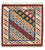 Kelim-tæppe - orientalsk firkantet  - 101 x 101 cm - beige
