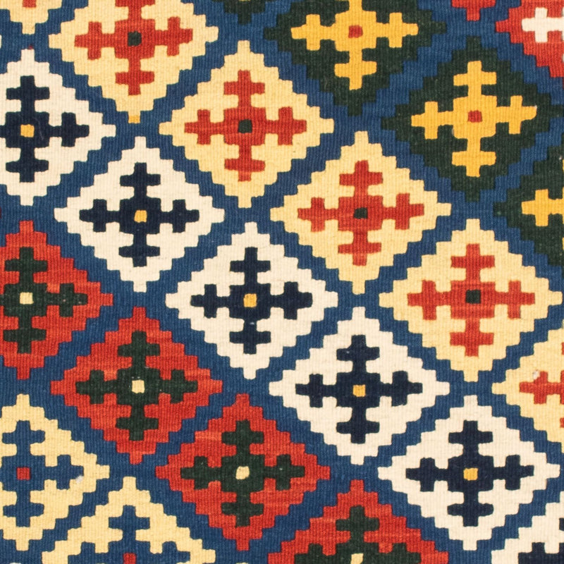 Kelim-tæppe - orientalsk firkantet  - 101 x 101 cm - beige