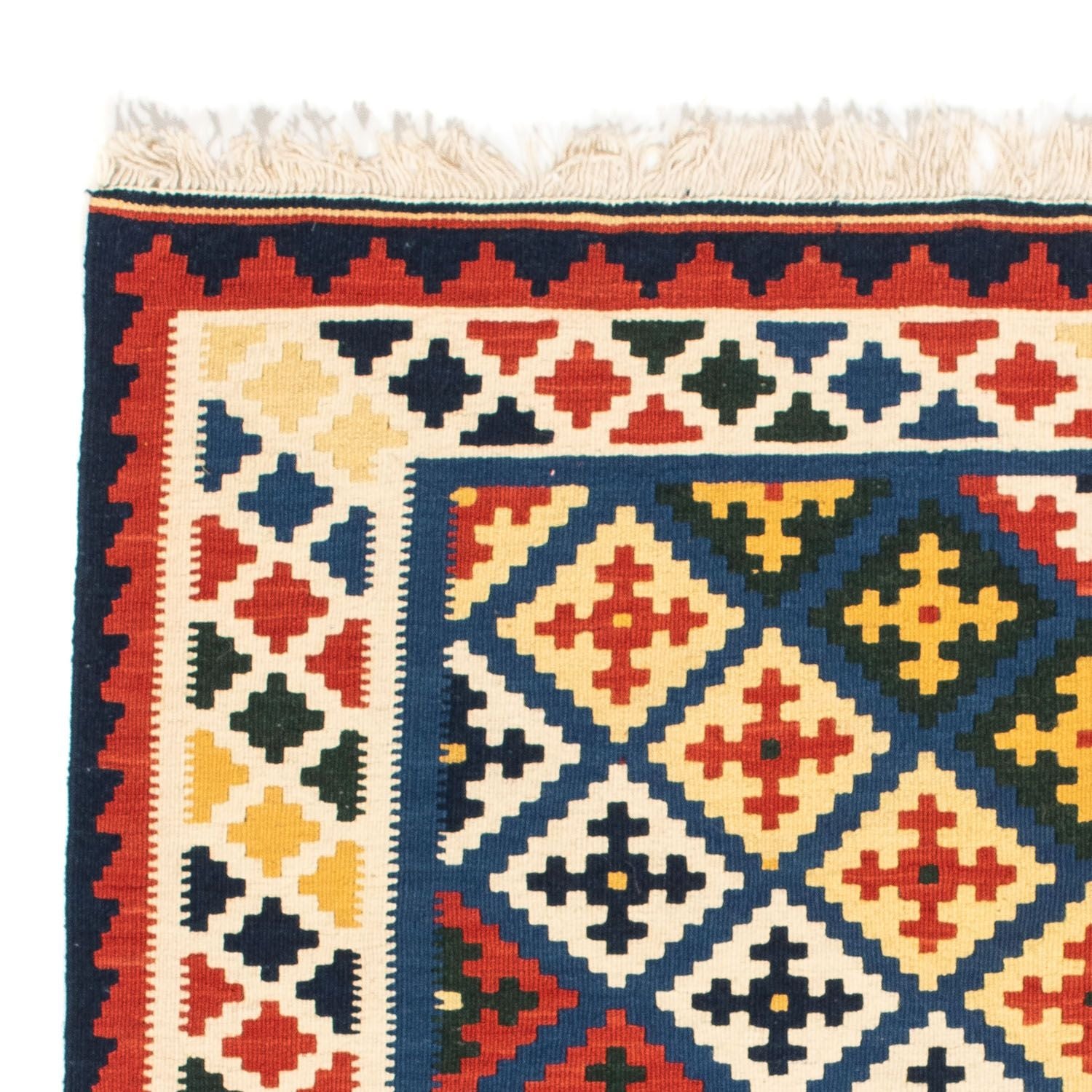 Kelim-tæppe - orientalsk firkantet  - 101 x 101 cm - beige