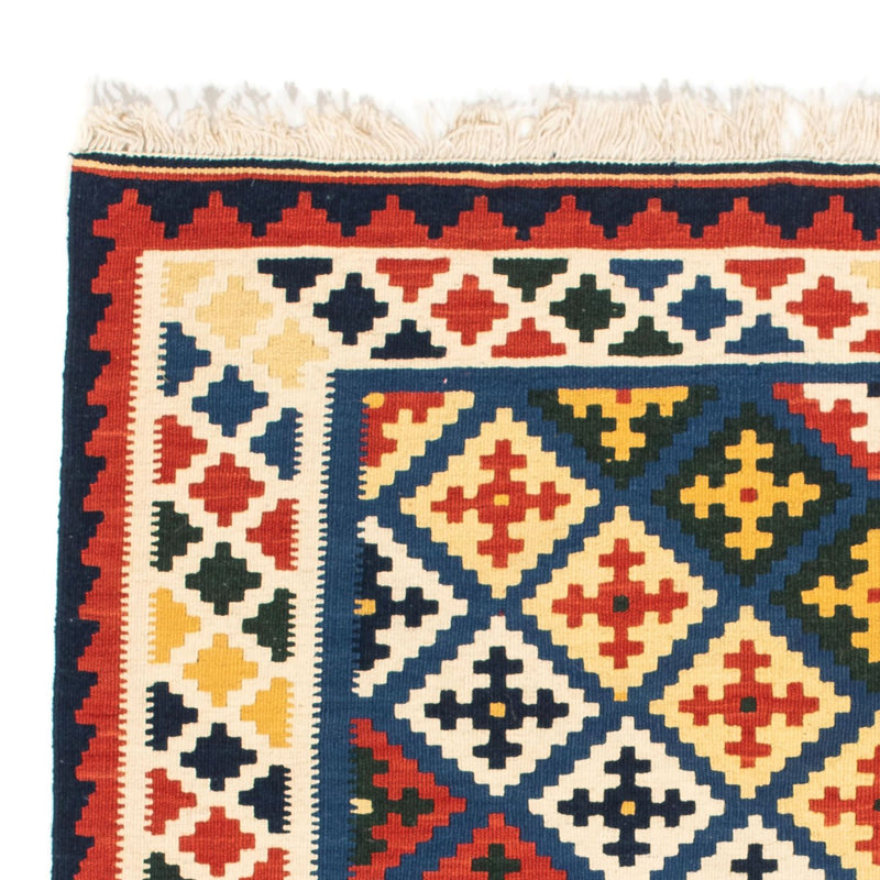 Kelim-tæppe - orientalsk firkantet  - 101 x 101 cm - beige