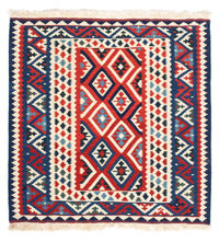 Kelim-tæppe - orientalsk firkantet  - 104 x 103 cm - beige