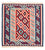 Kelim-tæppe - orientalsk firkantet  - 104 x 103 cm - beige