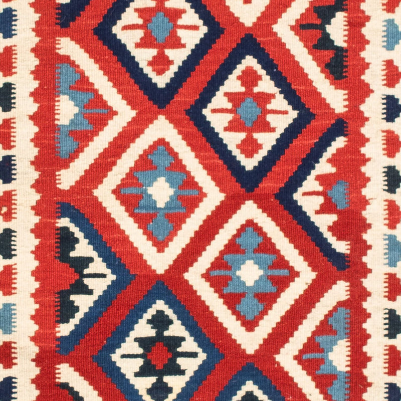 Kelim-tæppe - orientalsk firkantet  - 104 x 103 cm - beige