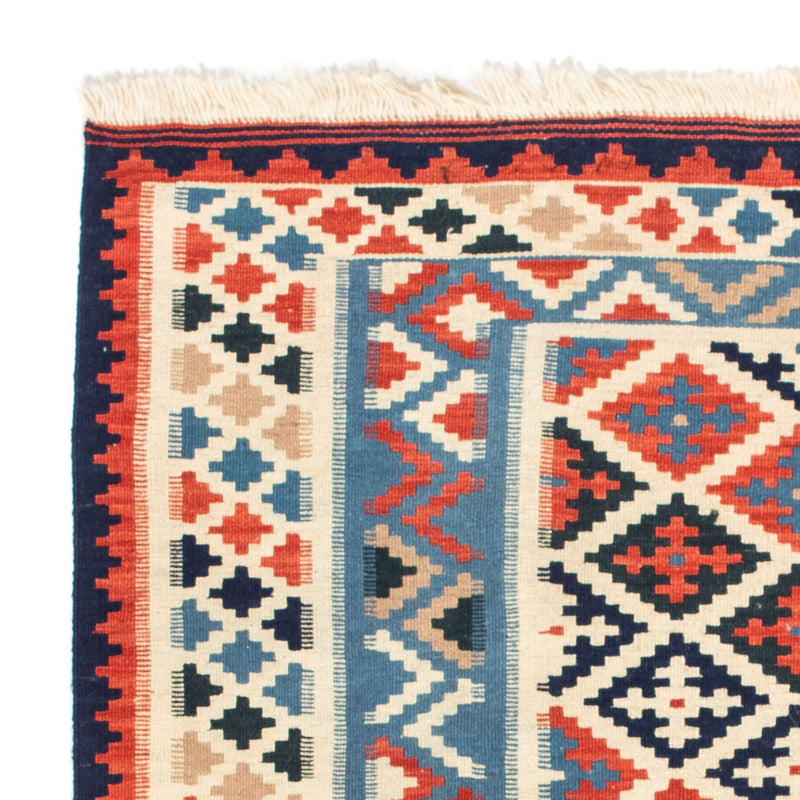 Kelim-tæppe - orientalsk firkantet  - 105 x 100 cm - beige