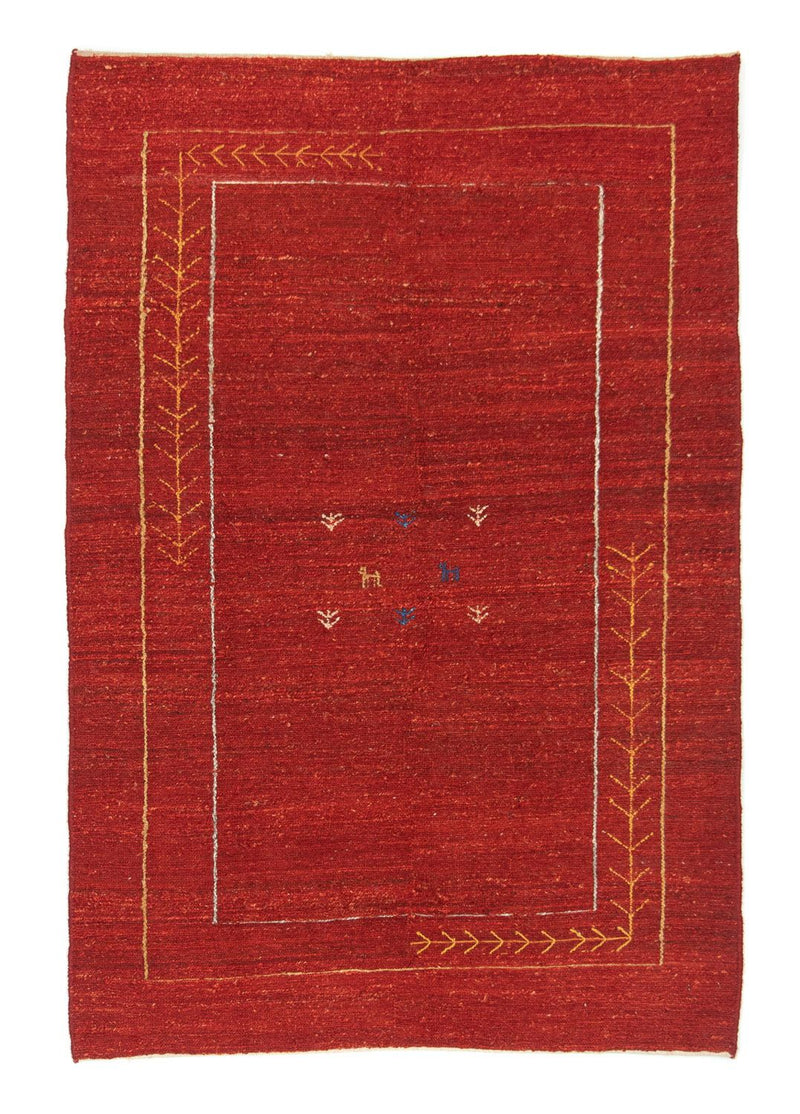 Gabbeh-tæppe - Persisk - 167 x 111 cm - rød