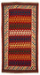 Løber Kelim-tæppe - orientalsk - 297 x 149 cm - mørkerød