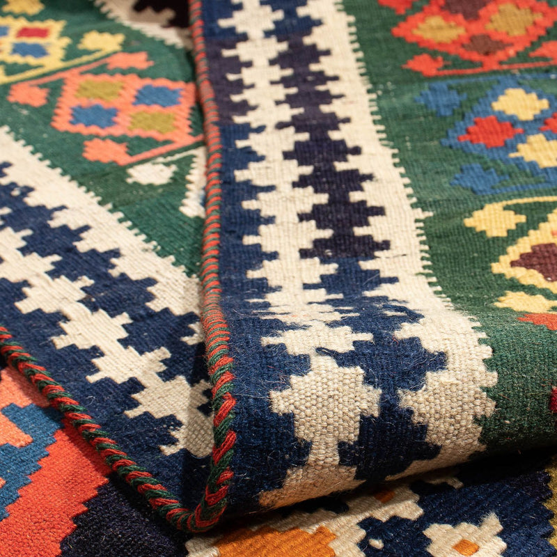 Kelim-tæppe - orientalsk - 290 x 173 cm - mørkerød