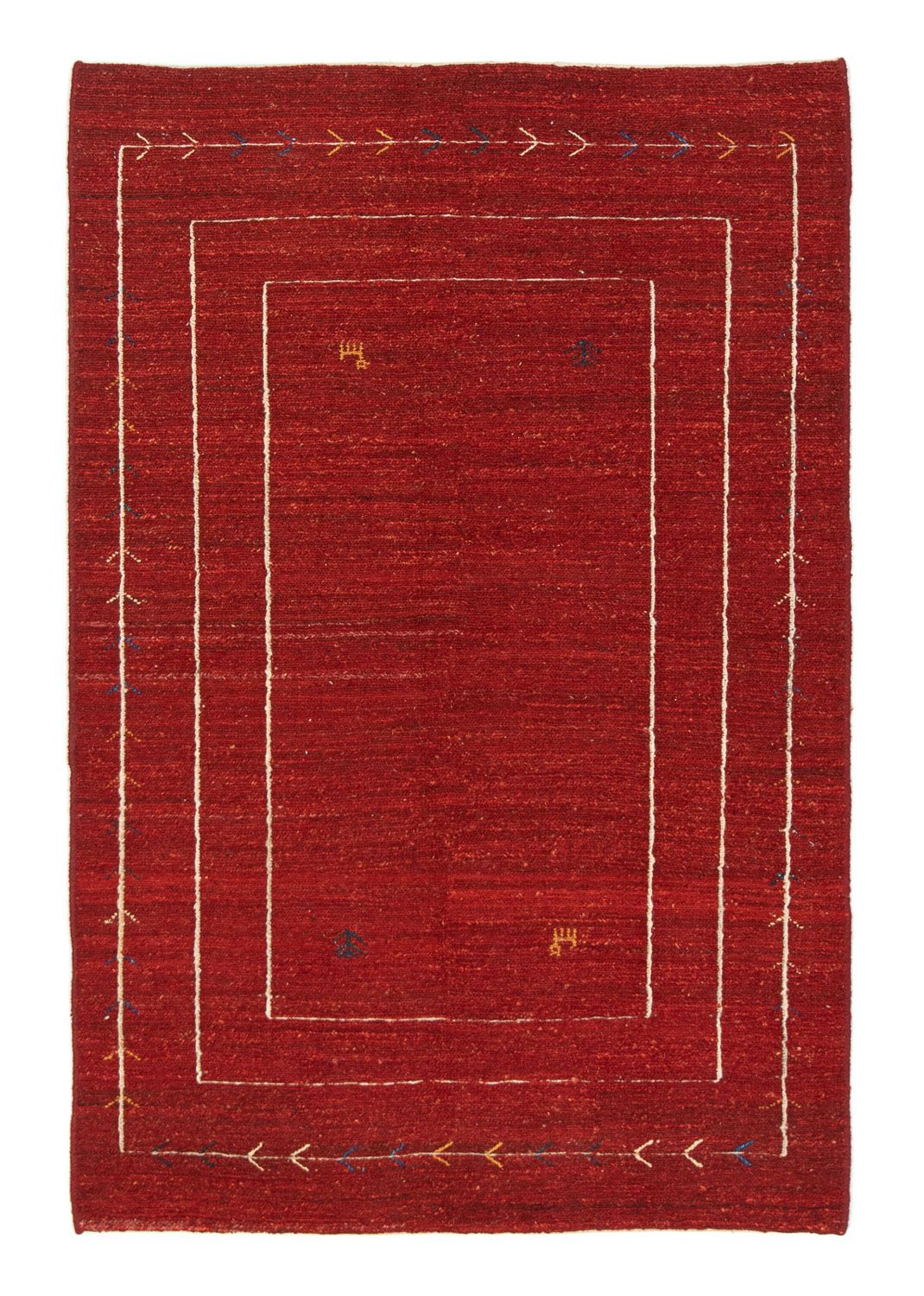 Gabbeh-tæppe - Persisk - 173 x 114 cm - rød