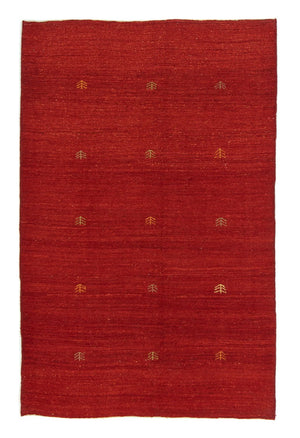 Gabbeh-tæppe - Persisk - 186 x 120 cm - rød