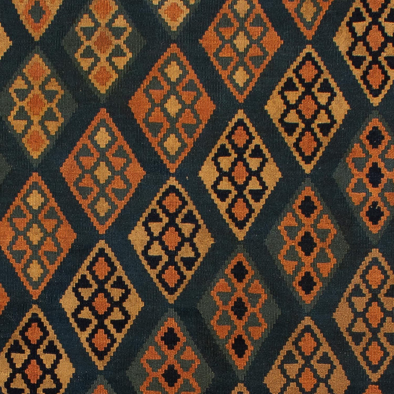 Kelim-tæppe - orientalsk - 195 x 157 cm - mørkeblå