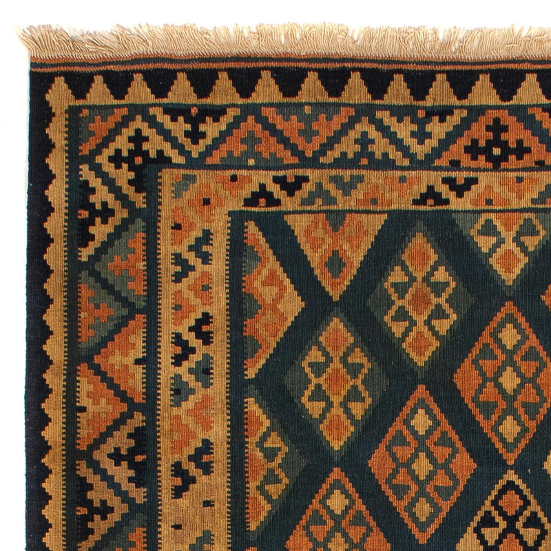 Kelim-tæppe - orientalsk - 195 x 157 cm - mørkeblå