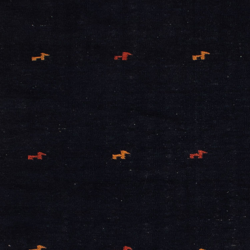 Kelim-tæppe - orientalsk - 206 x 150 cm - mørkeblå