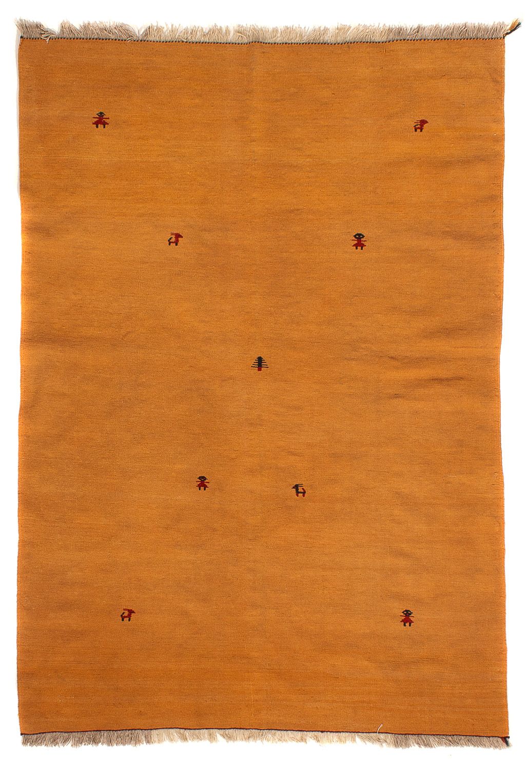 Kelim-tæppe - orientalsk - 216 x 152 cm - brun
