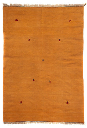 Kelim-tæppe - orientalsk - 216 x 152 cm - brun