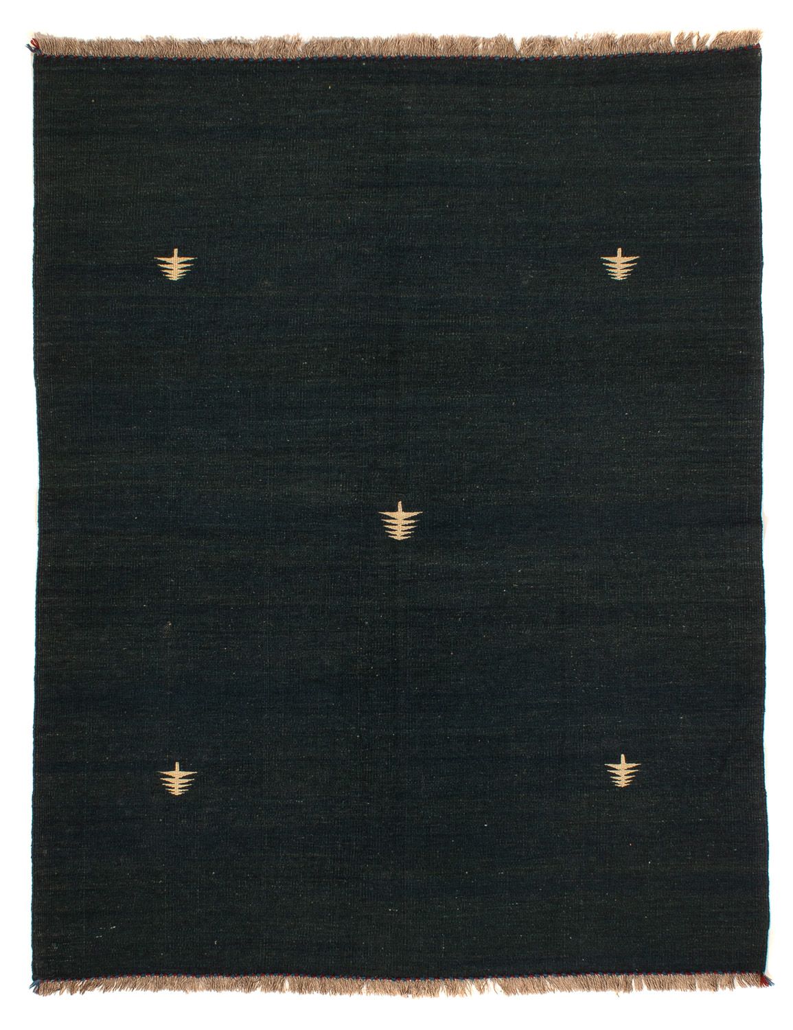 Kelim-tæppe - orientalsk - 200 x 150 cm - mørkeblå