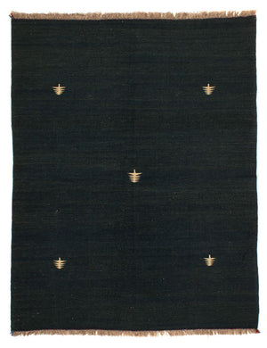 Kelim-tæppe - orientalsk - 200 x 150 cm - mørkeblå